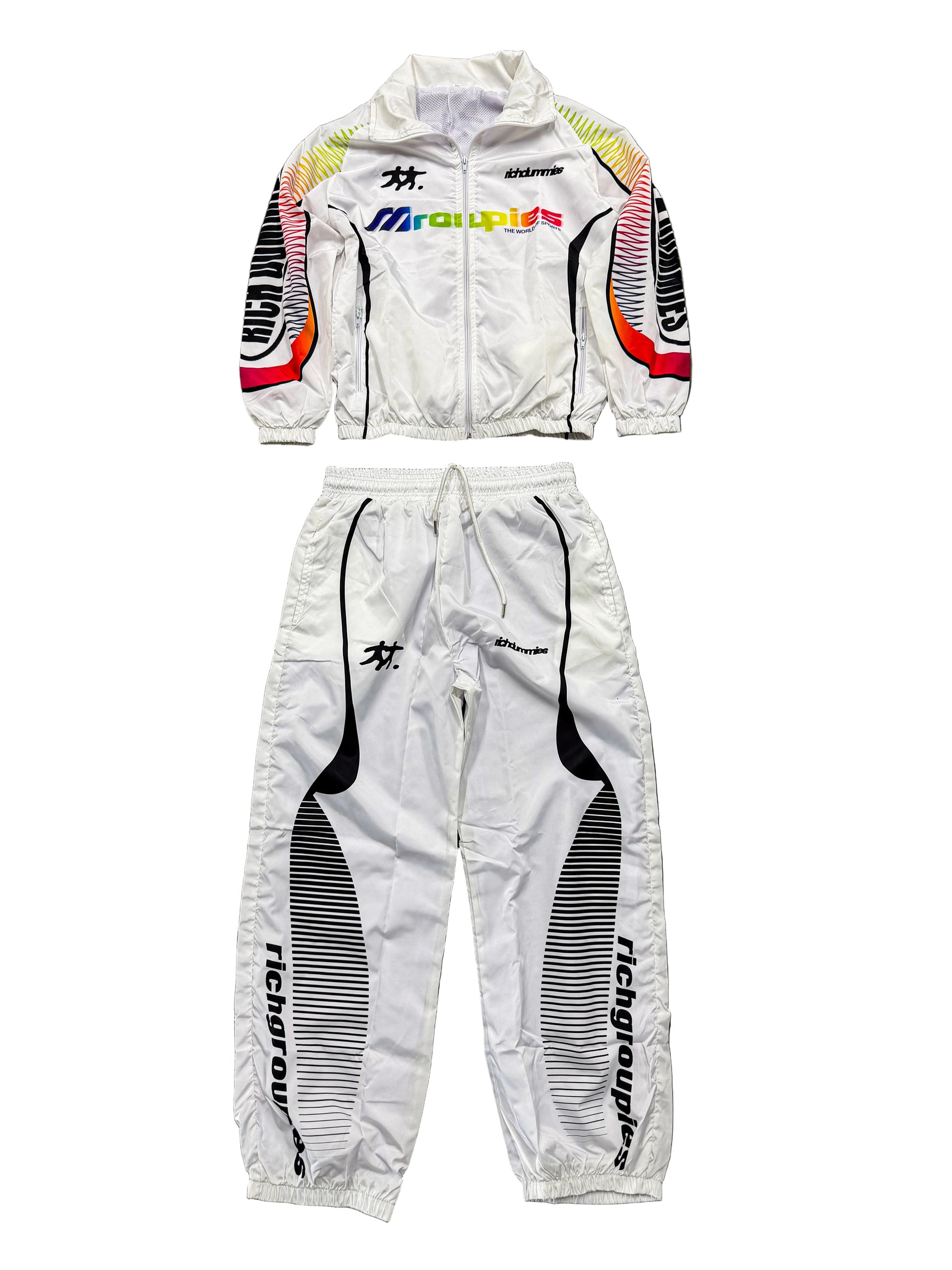Retro Sports Windbreaker White