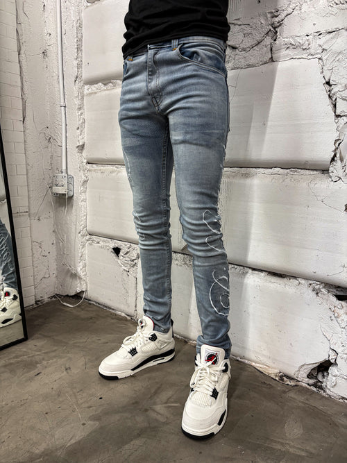 Cursive Light Jeans