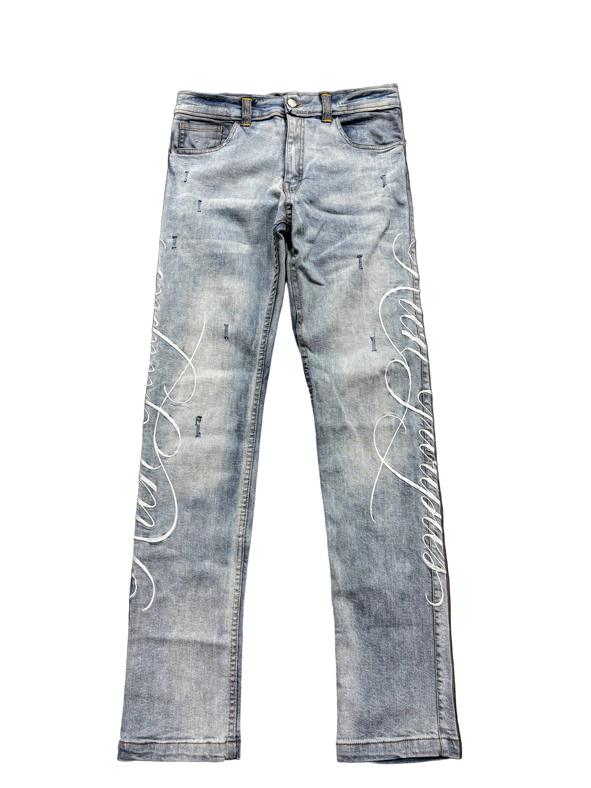 Cursive Light Jeans