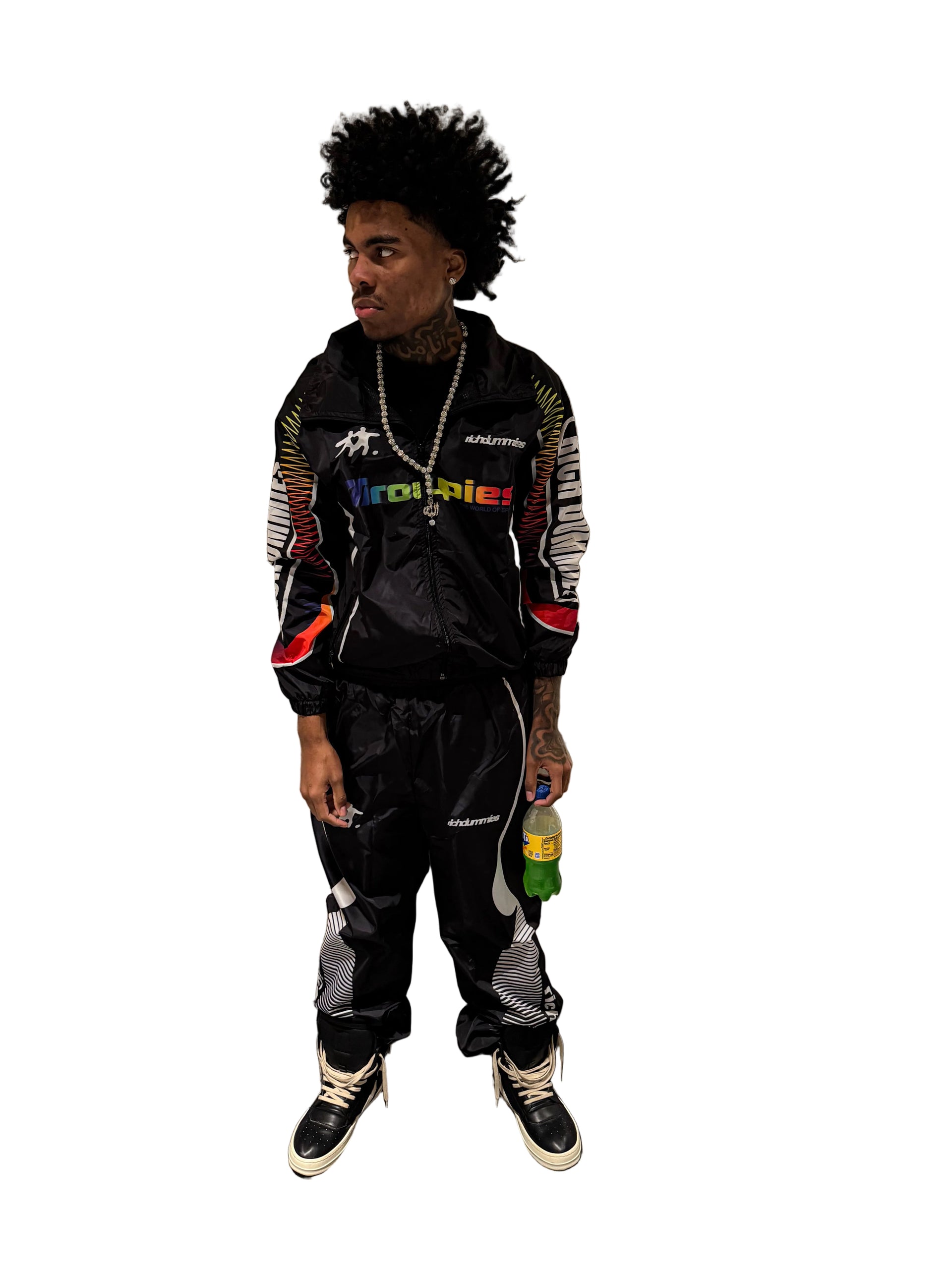 Retro Sports Windbreaker Black